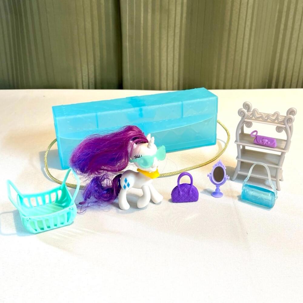 My Little Pony Toy On-The-Go Rarity 3" Pony Figure with Accessories & Storage